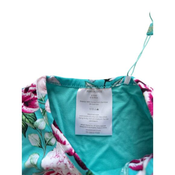 NWT Posh Peanut Eloise Floral Sleep Bag Size 0-6m - Picture 4 of 4